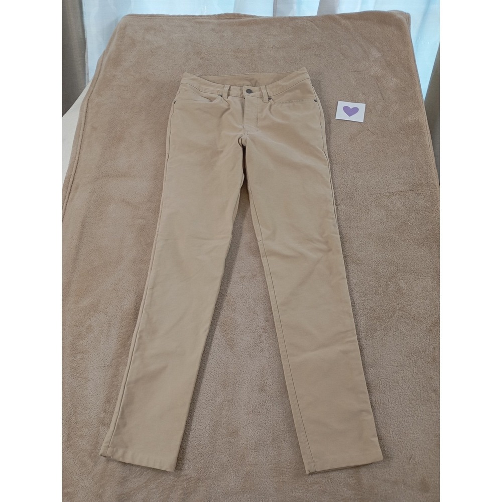 Lululemon ABC Pant Slim Utilitech Pants Men's size 28 Beige Preppy M5ABNS EUC